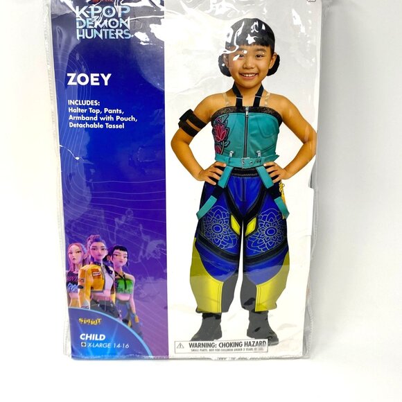 Spirit Halloween KPop Demon Hunters Zoey Costume Size XL Halloween Cosplay New - Picture 4 of 10